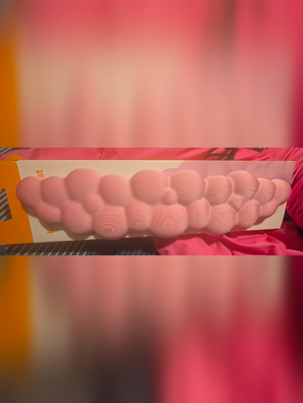 Pink Cloud Pattern Box - Soft Pink Graphic